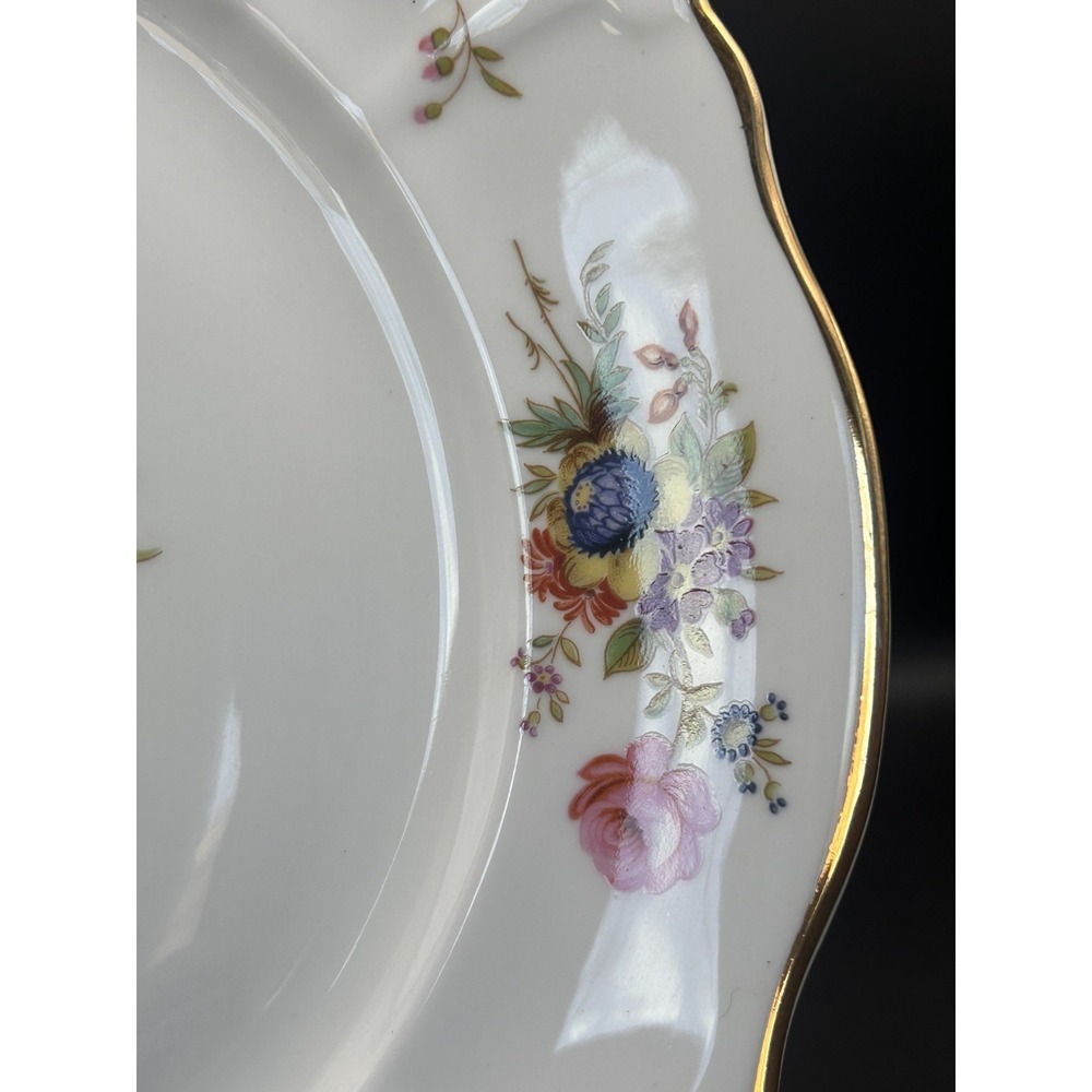 Vintage Hammersley Howard Sprays Floral Bone China 10.5" Dinner Plate England - Picture 5 of 7